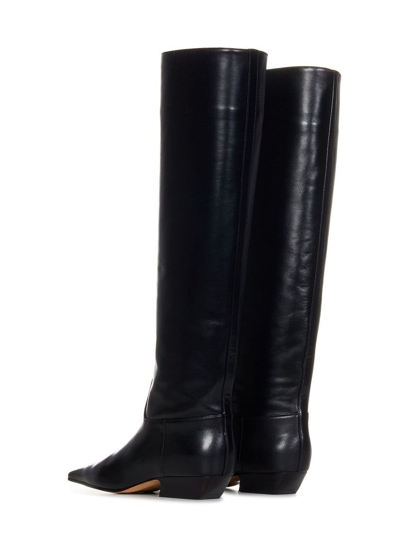 Khaite Black Knee-High Boots