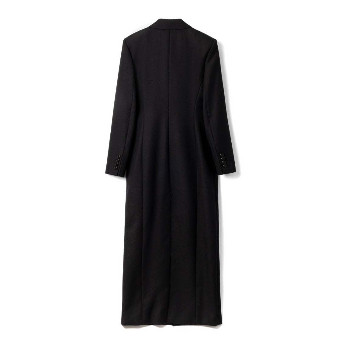 Ami Long Tailored Coat With Classic Lapel