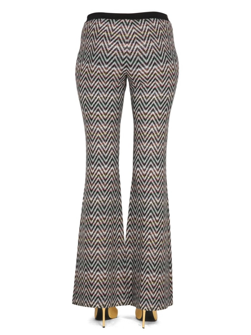 Missoni Flared Pants With Iconic Zigzag Design
