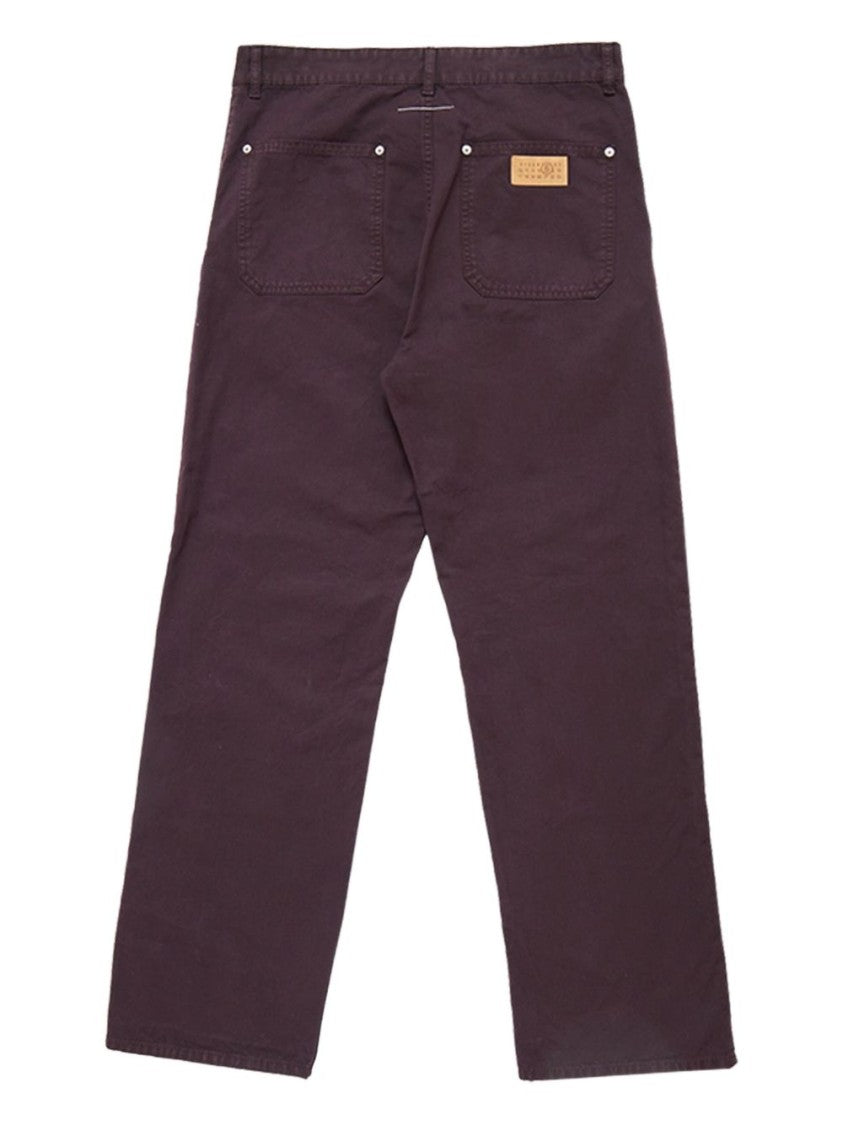 Mm6 By Maison Margiela Bordeaux Straight Leg Jeans