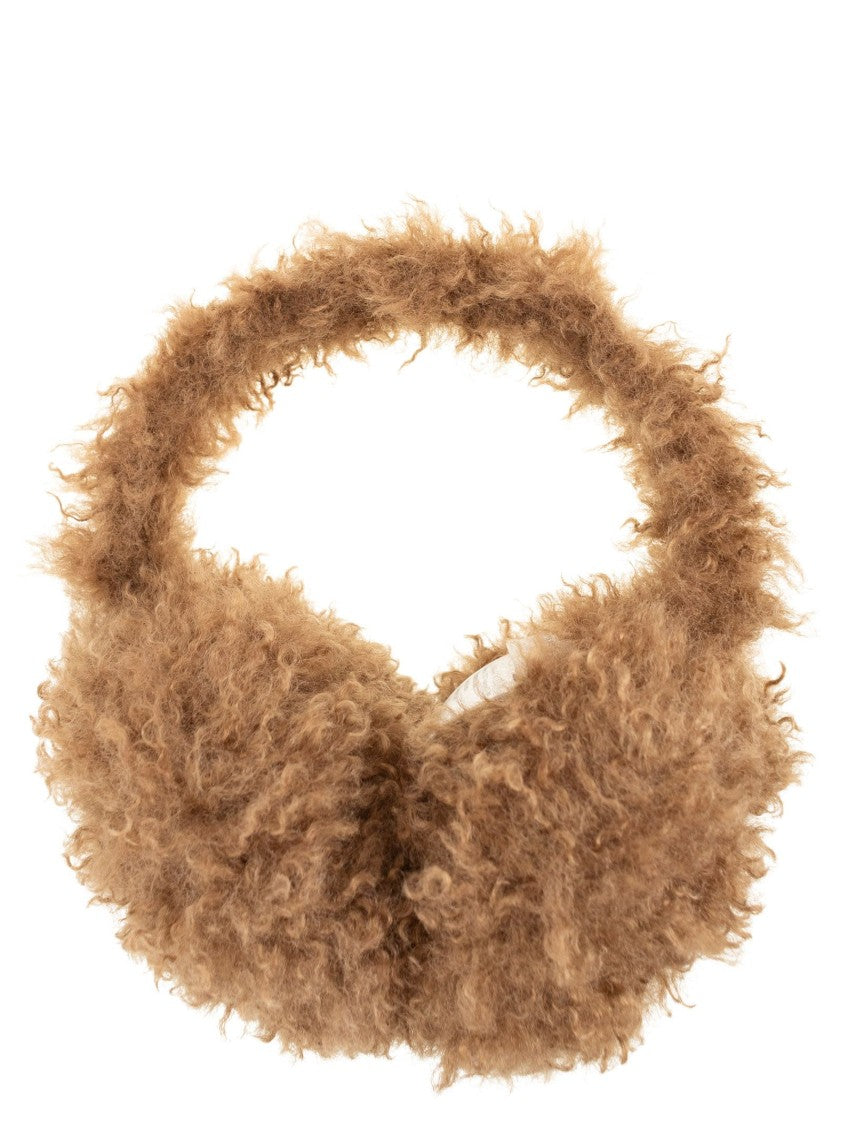 Moncler Teddy-Effect Fleece-Lined Earmuffs