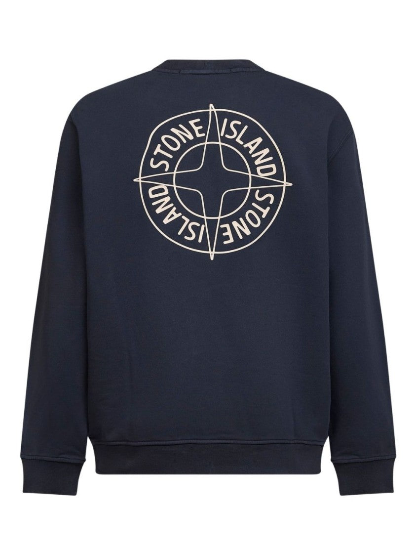 Stone Island Classic Crew Neck Cotton Sweatshirt