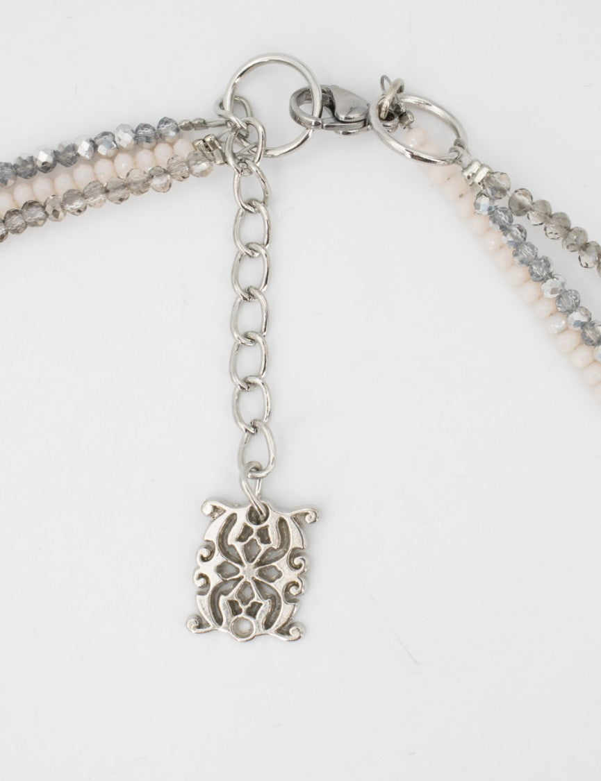 Panicale Layered Diamond Necklace With Silver