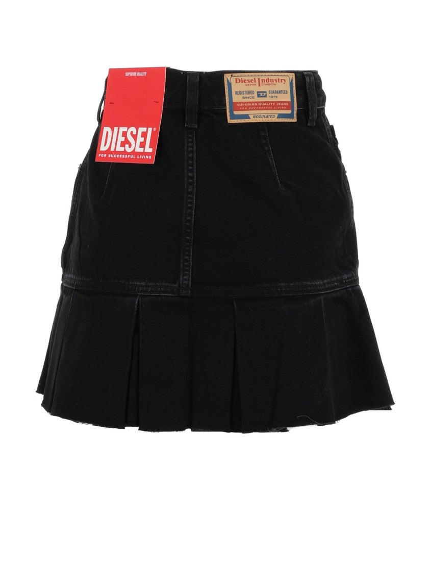 Diesel Black De-Reen Denim Mini Skirt
