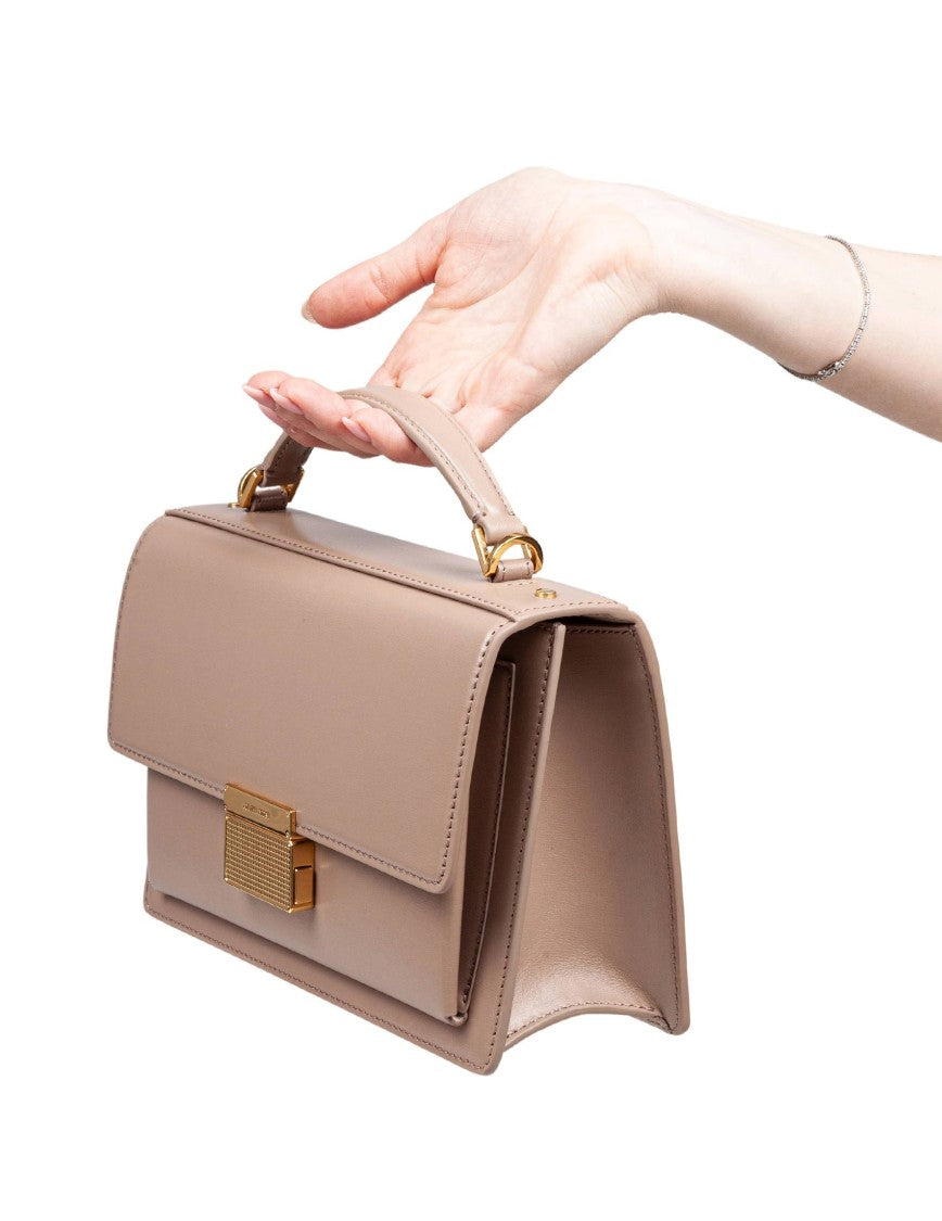 Golden Goose Cappuccino Color Leather Venezia Handbag