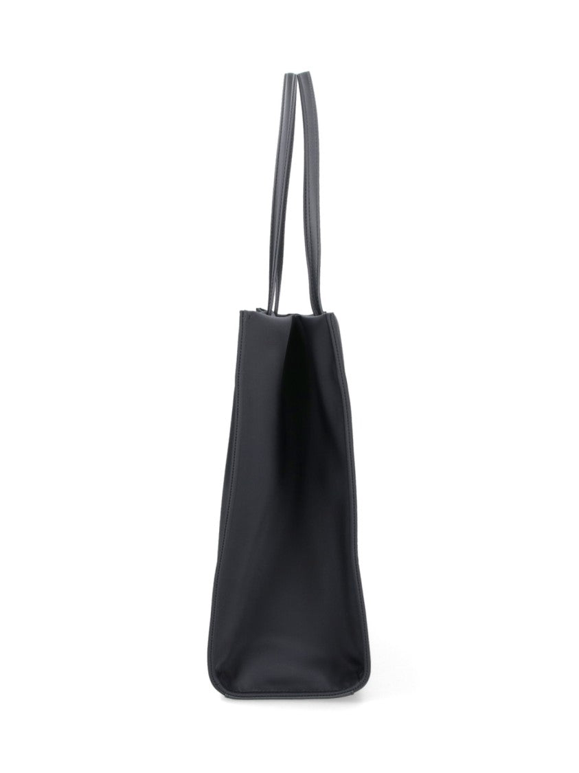 Tory Burch "Ella" Large Tote Bag, In Black Recycled Nylon