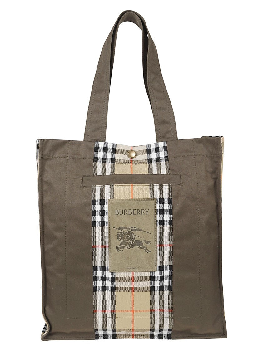 Burberry Structured Rectangular Tote Bag