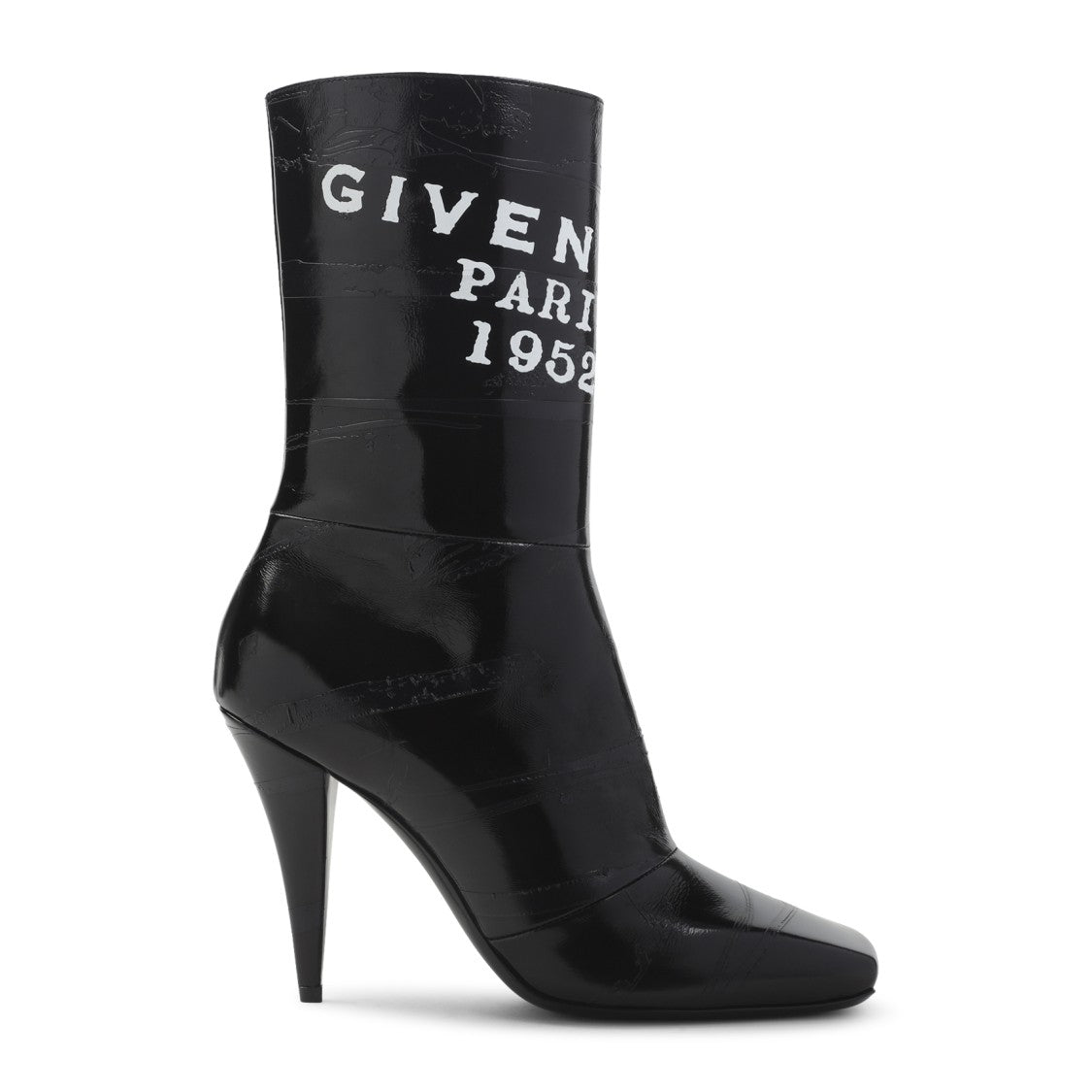 Givenchy Black Calf Leather Heel 95 Mm Ankle Boots