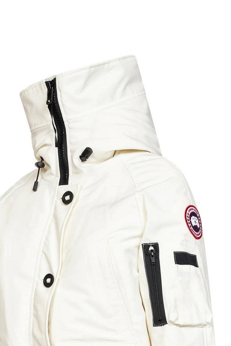 Canada Goose White Chilliwack Hooded Polyester-Blend Bomber Jacket