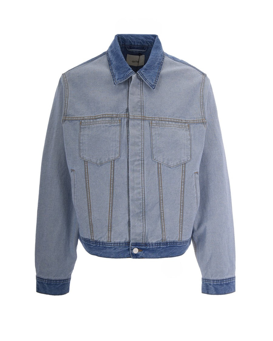 Arte Antwerp Inside Out Denim Bleach Jacket