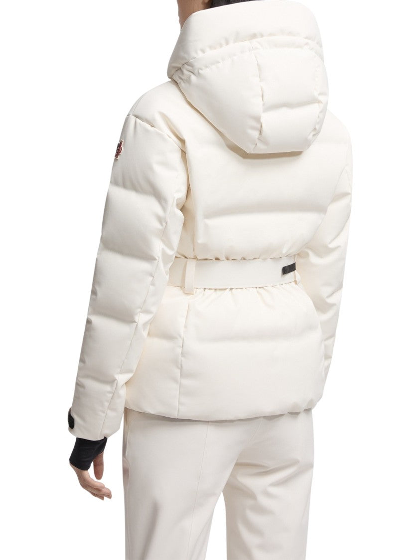 Moncler Grenoble Short Insulated Jacket With Puffer Design And Belted Waist