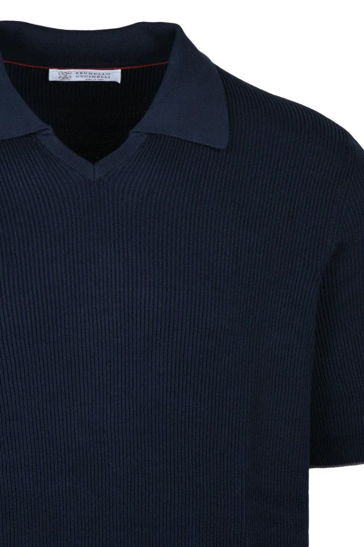 Brunello Cucinelli Knit Top With Collar