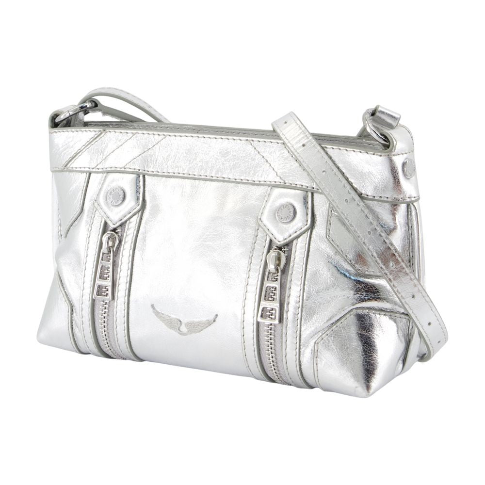 Zadig & Voltaire Sunny Mood Crossbody - Leather - Silver