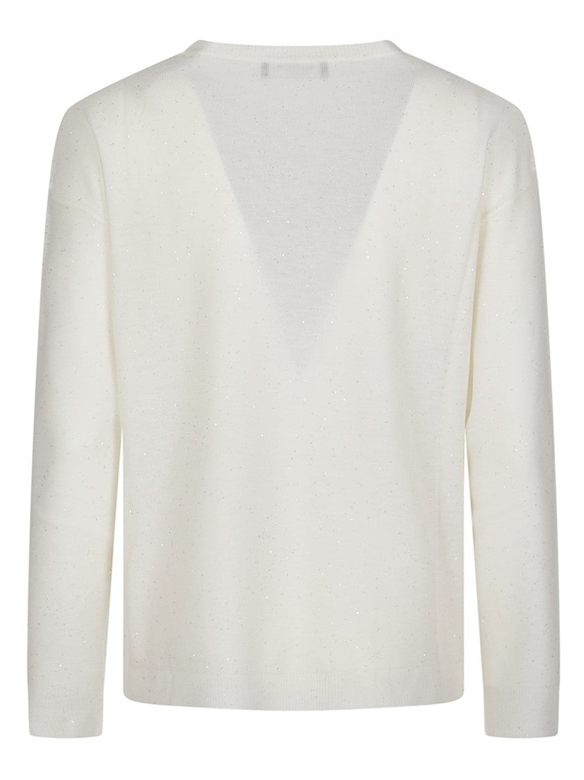 Fabiana Filippi Round Neck Virgin Wool-Blend Sweater