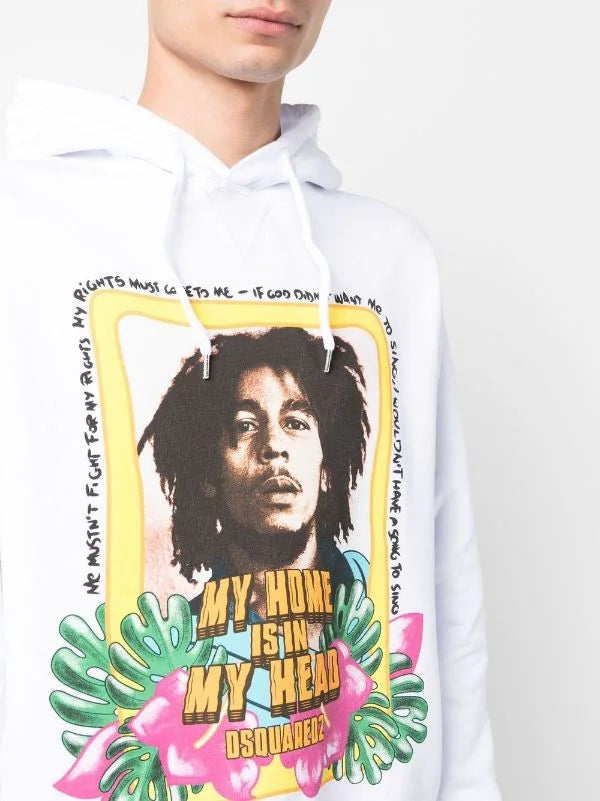 Dsquared2 Slogan-Print Cotton Hoodie