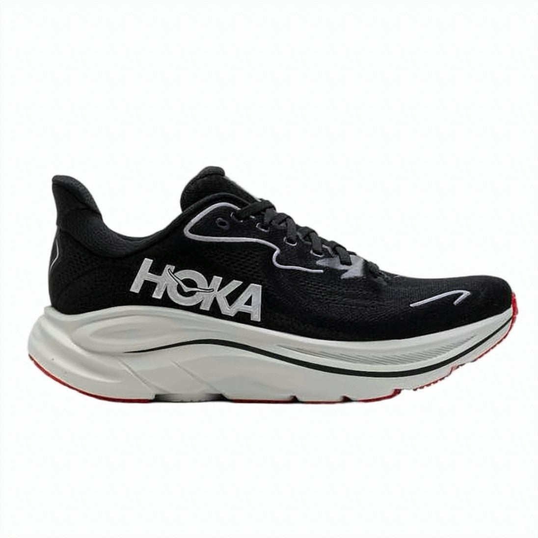Hoka Streamlined Black Mesh Sneakers