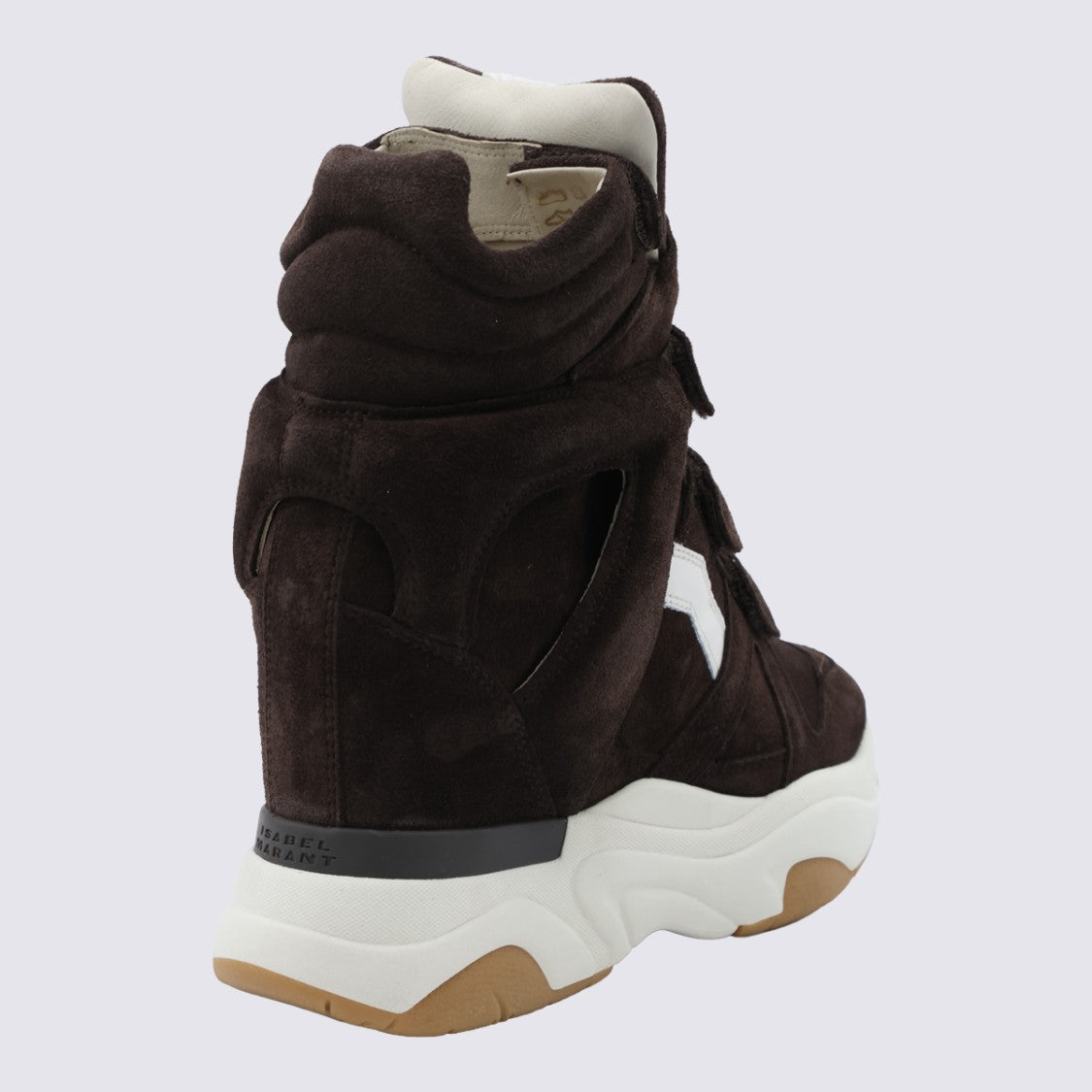 Isabel Marant High-Top Sneakers With Padded Collar And Chevron Detail