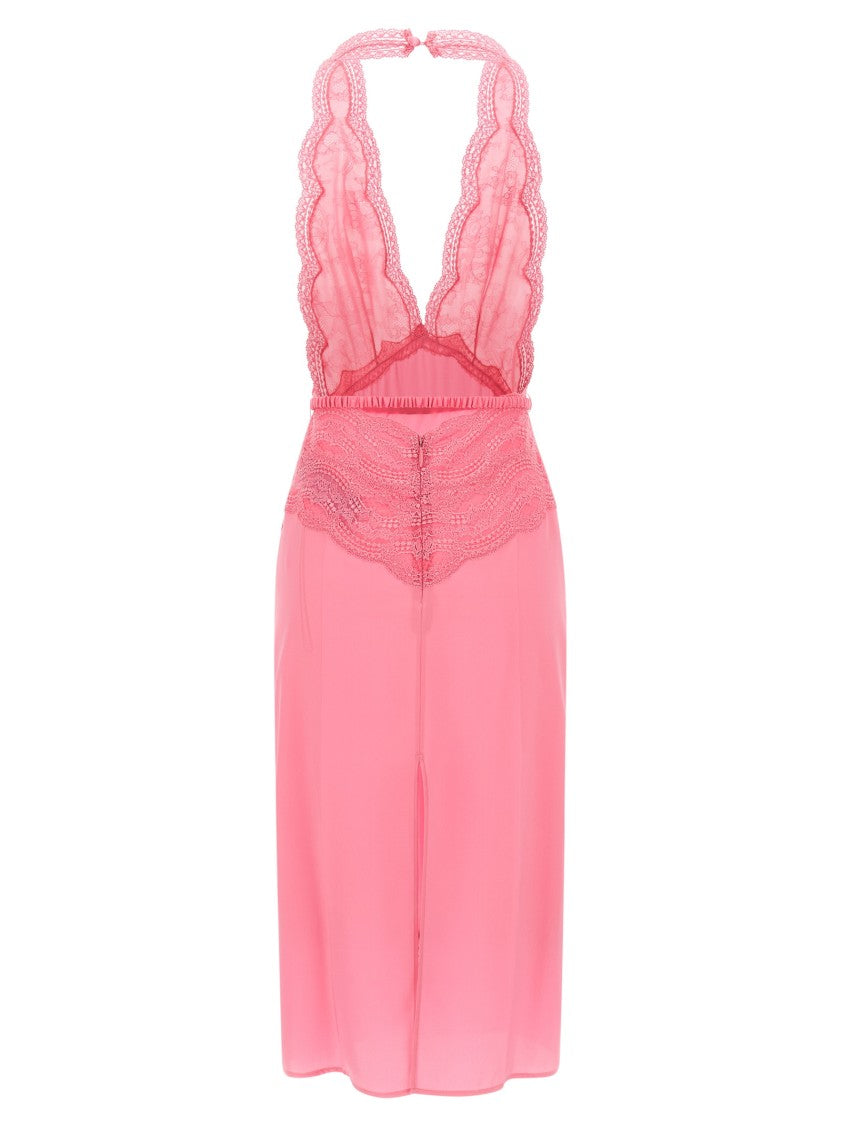 Gucci Satin And Lace Dress