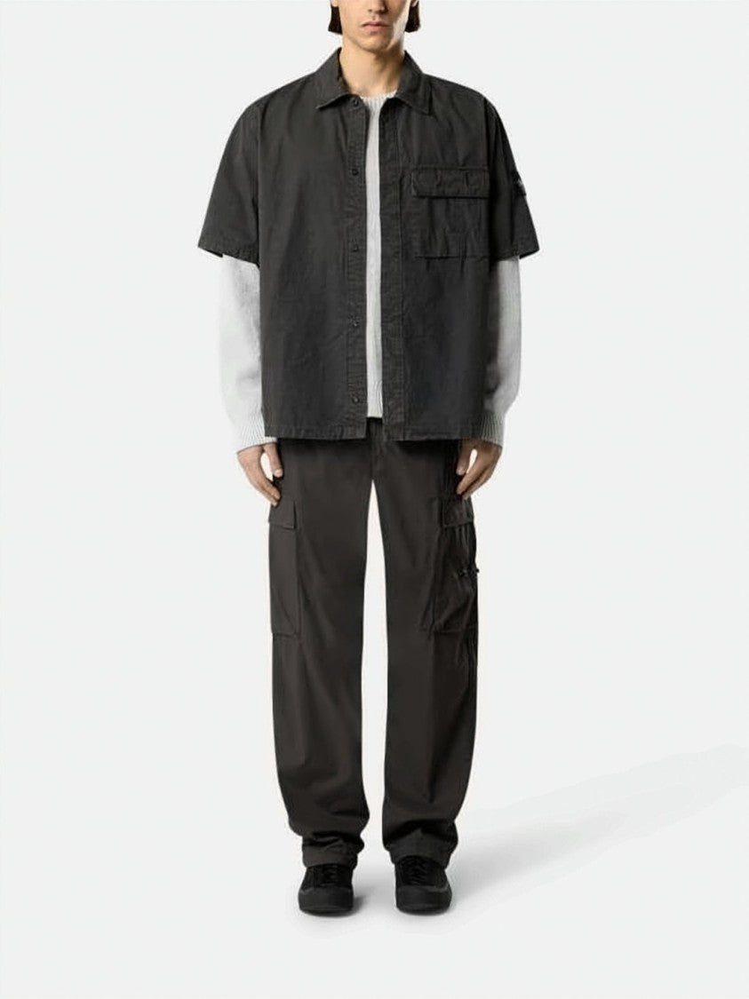Stone Island Boxy Black Short-Sleeve Shirt