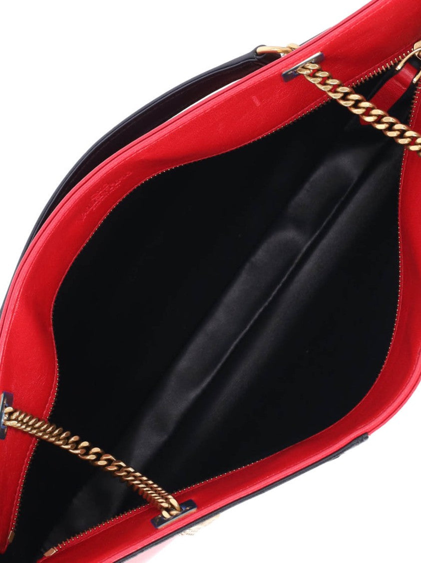 Valentino Garavani Structured Red Shoulder Bag With Iconic Logo