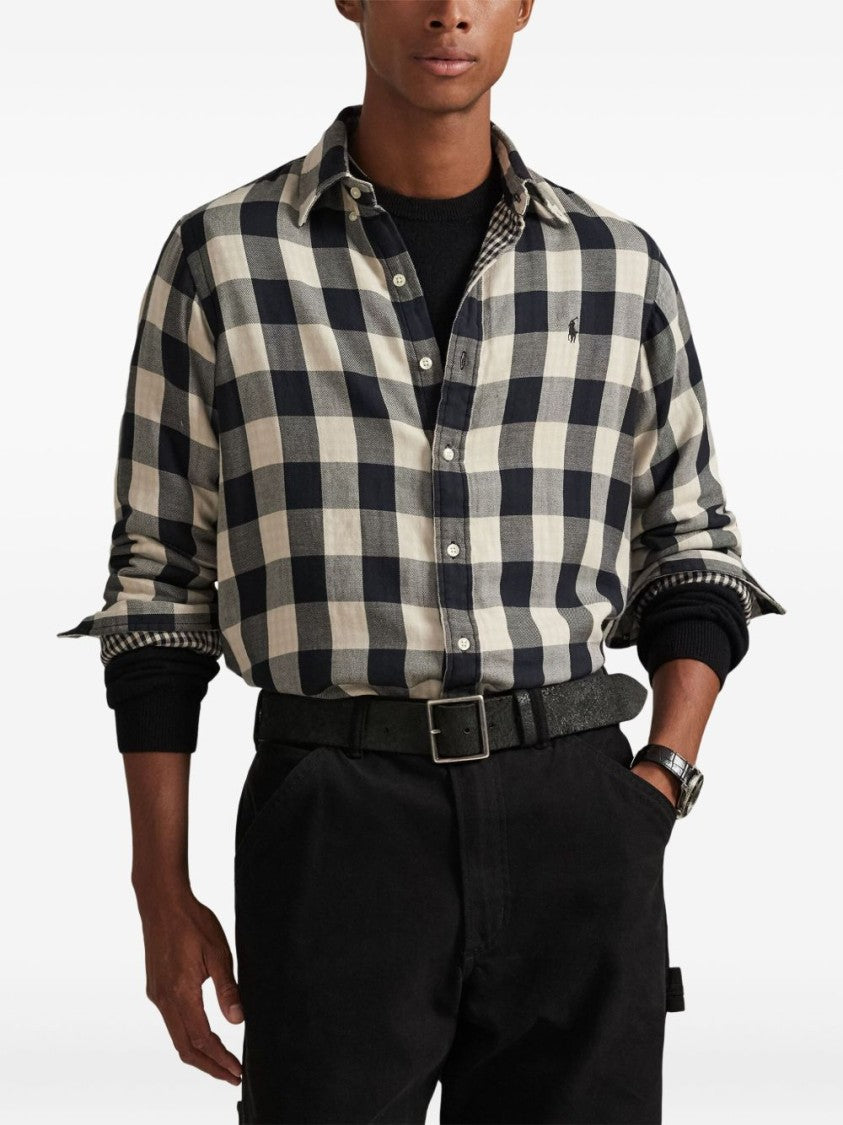 Polo Ralph Lauren Classic Check Pattern Button-Down Shirt