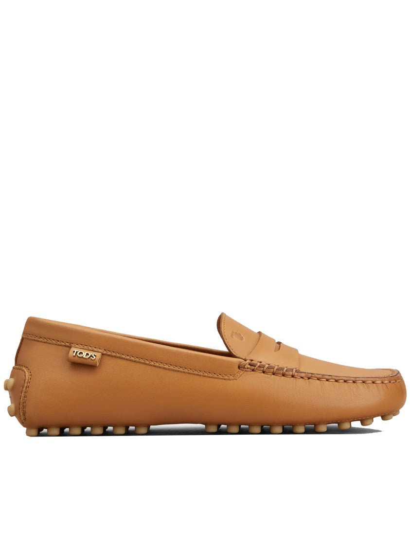 Tod's Brown Calzature Handcrafted Calf Leather Loafers