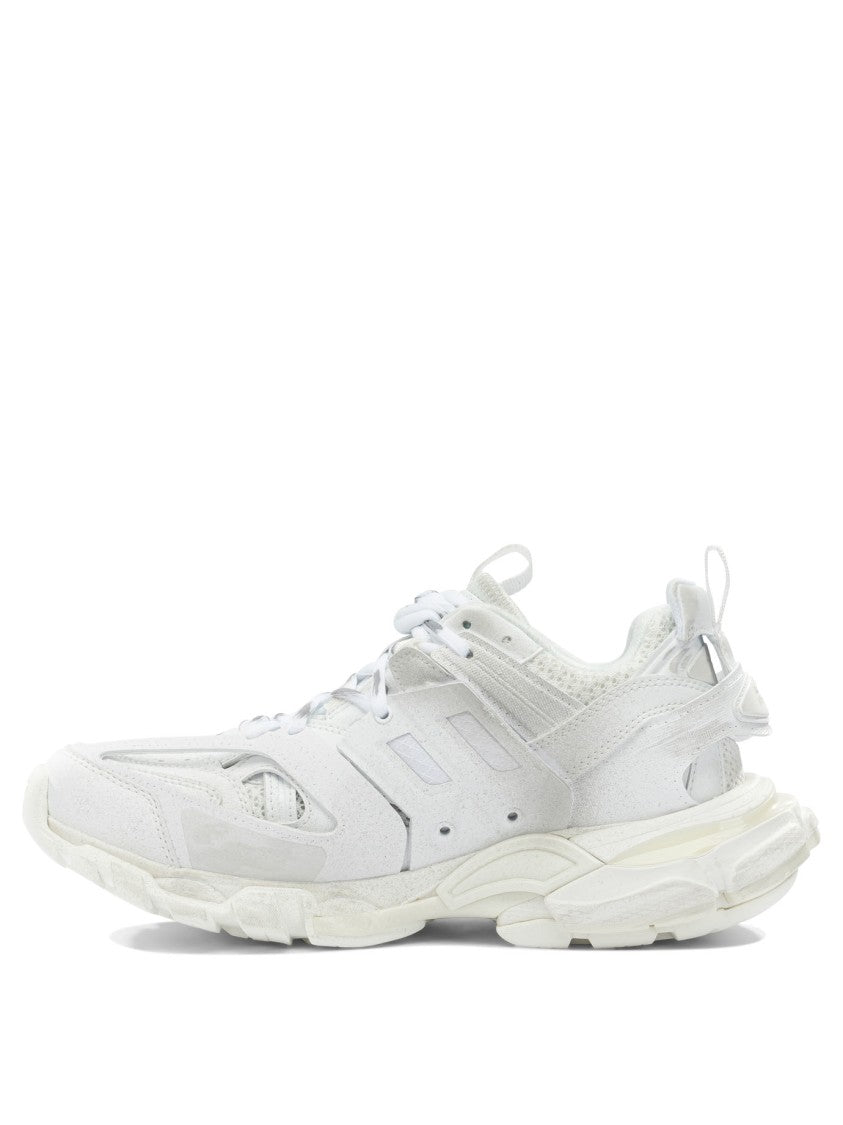 Balenciaga Contemporary White Sneakers With Sculptural Sole And Bold Branding