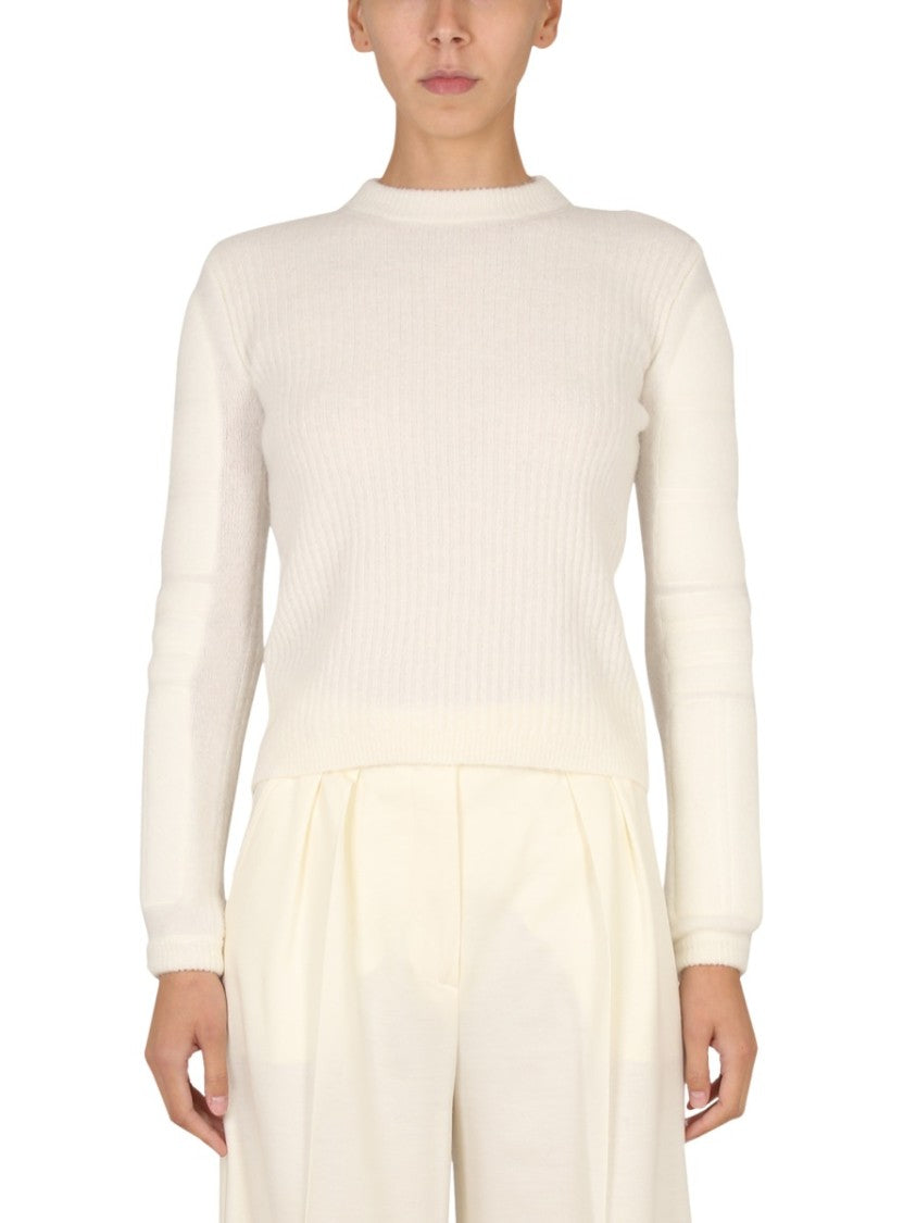 Max Mara Stretch Mohair Yarn Knit Sweater