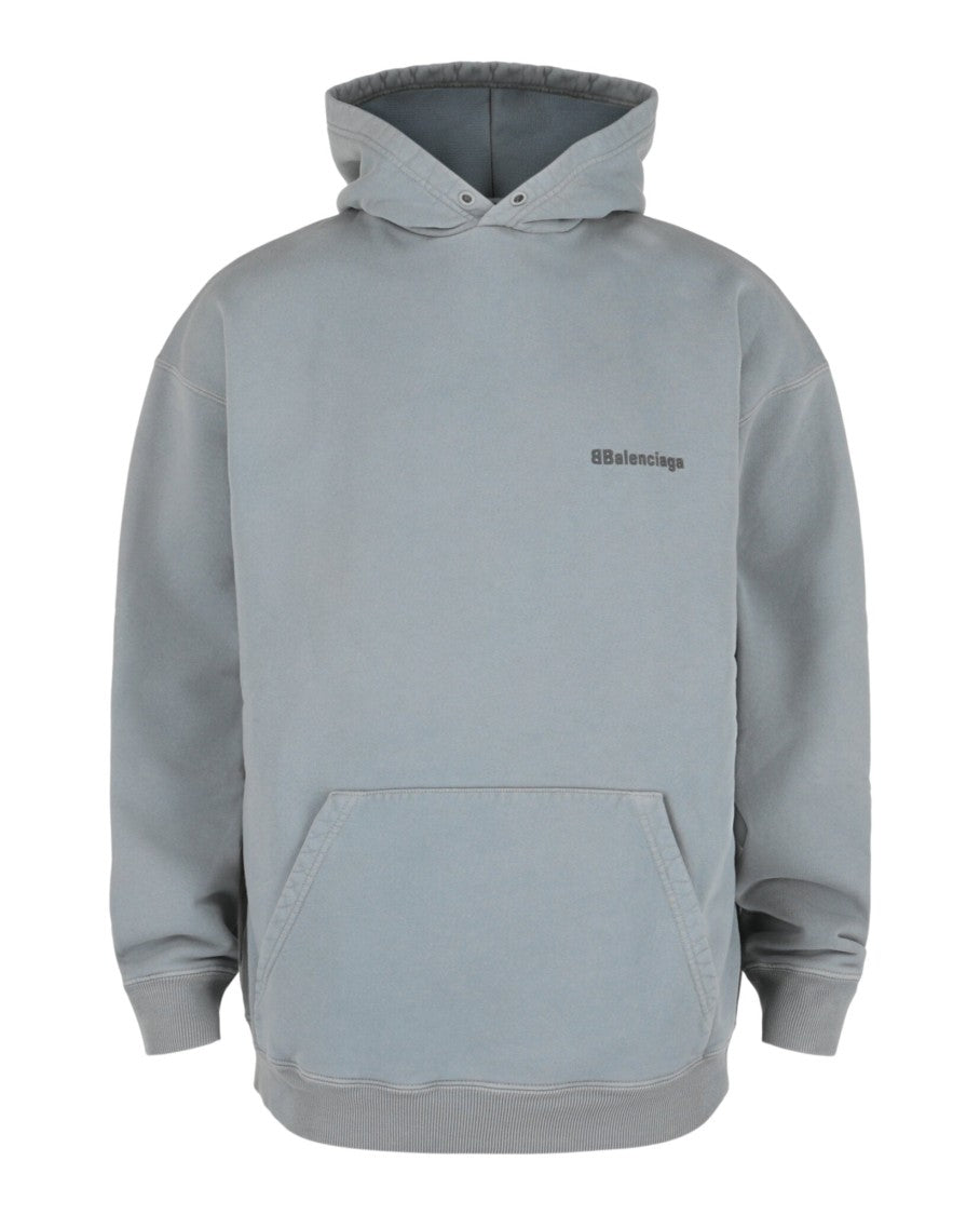 Balenciaga Oversized Hoodie With Embroidered Double B Logo