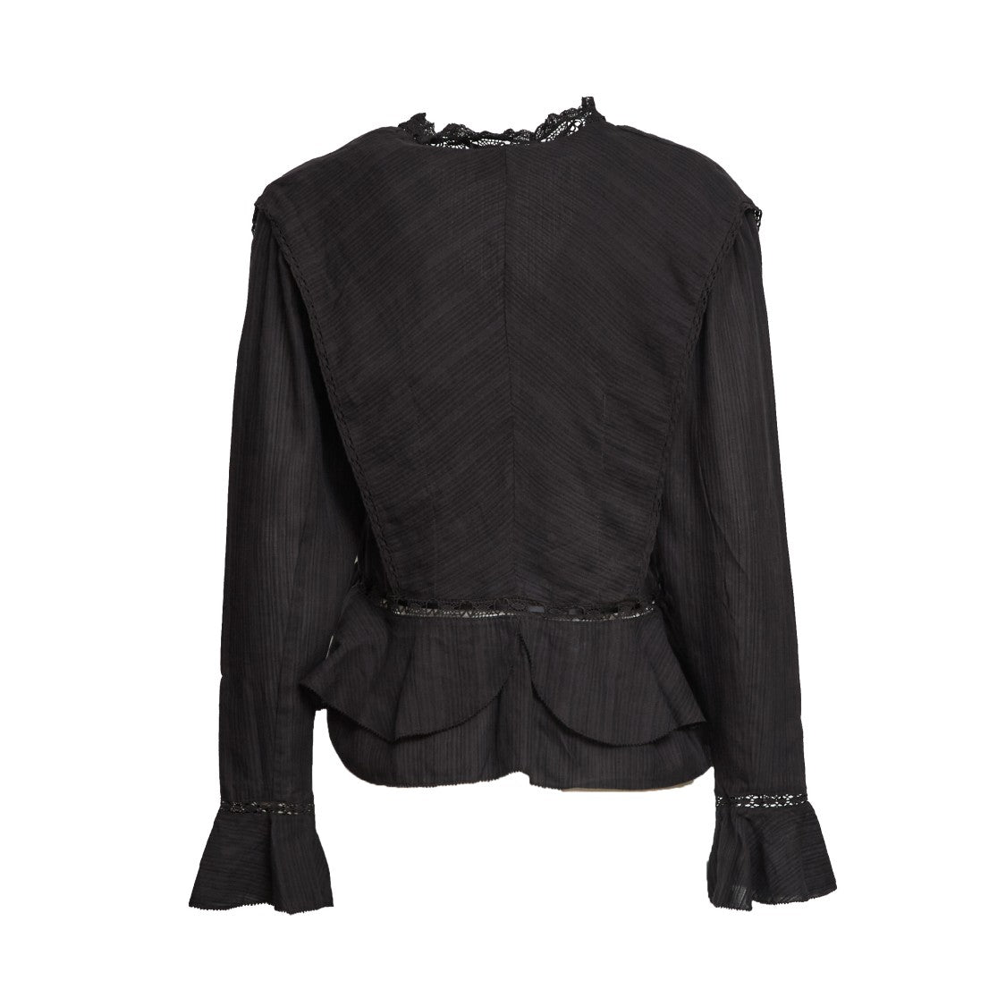 Isabel Marant Damienne Ruffled Asymmetric Cotton Blouse