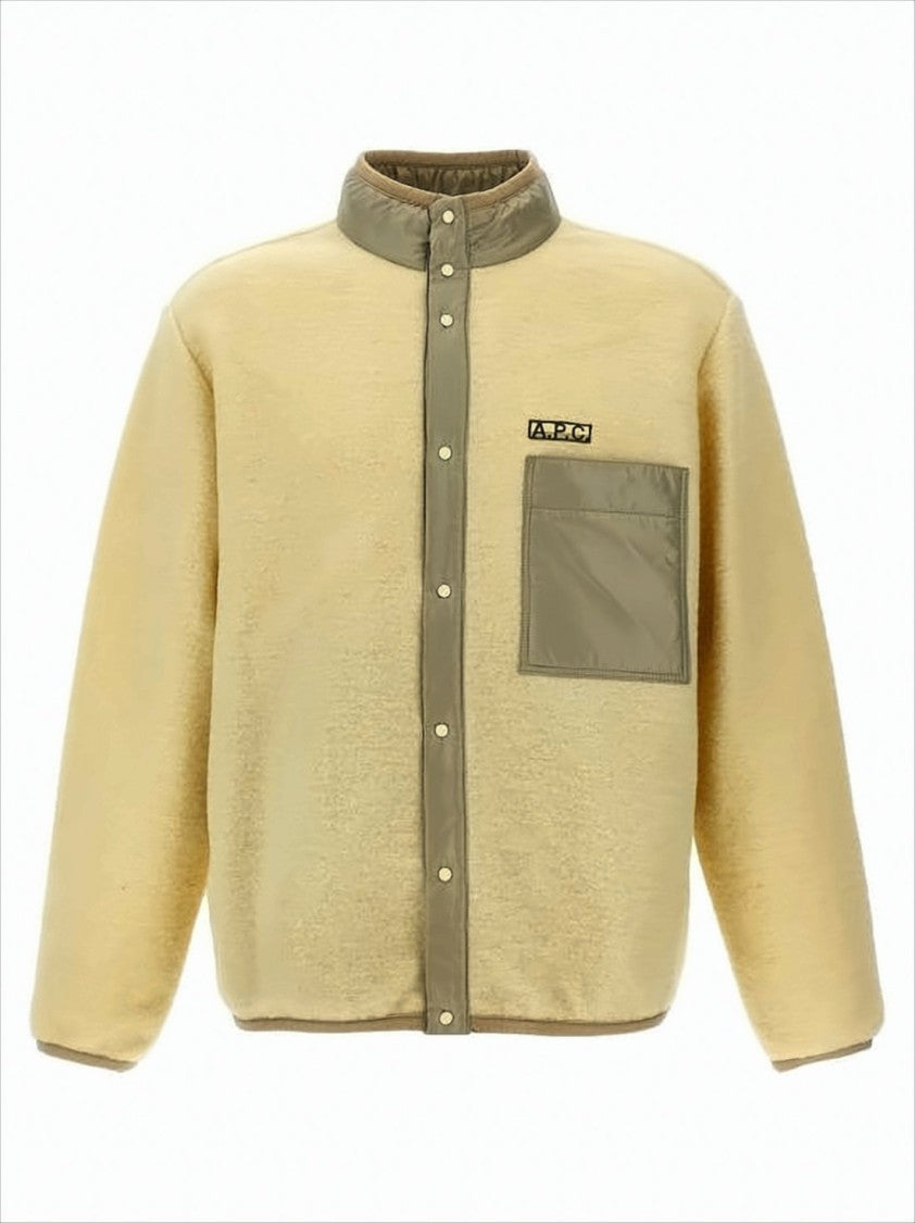 A.P.C. Relaxed-Fit Jacket With High Collar And Snap-Button Closure