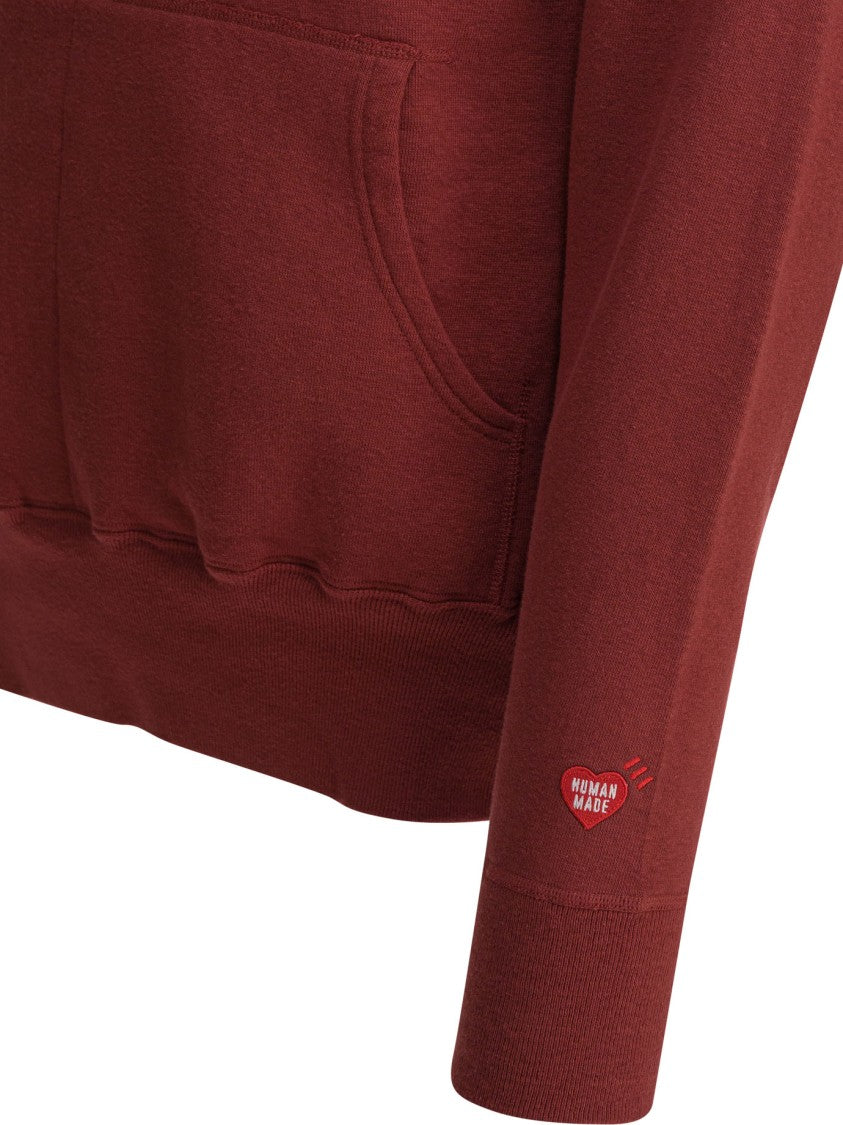 Human Made Burgundy Pullover Hoodie