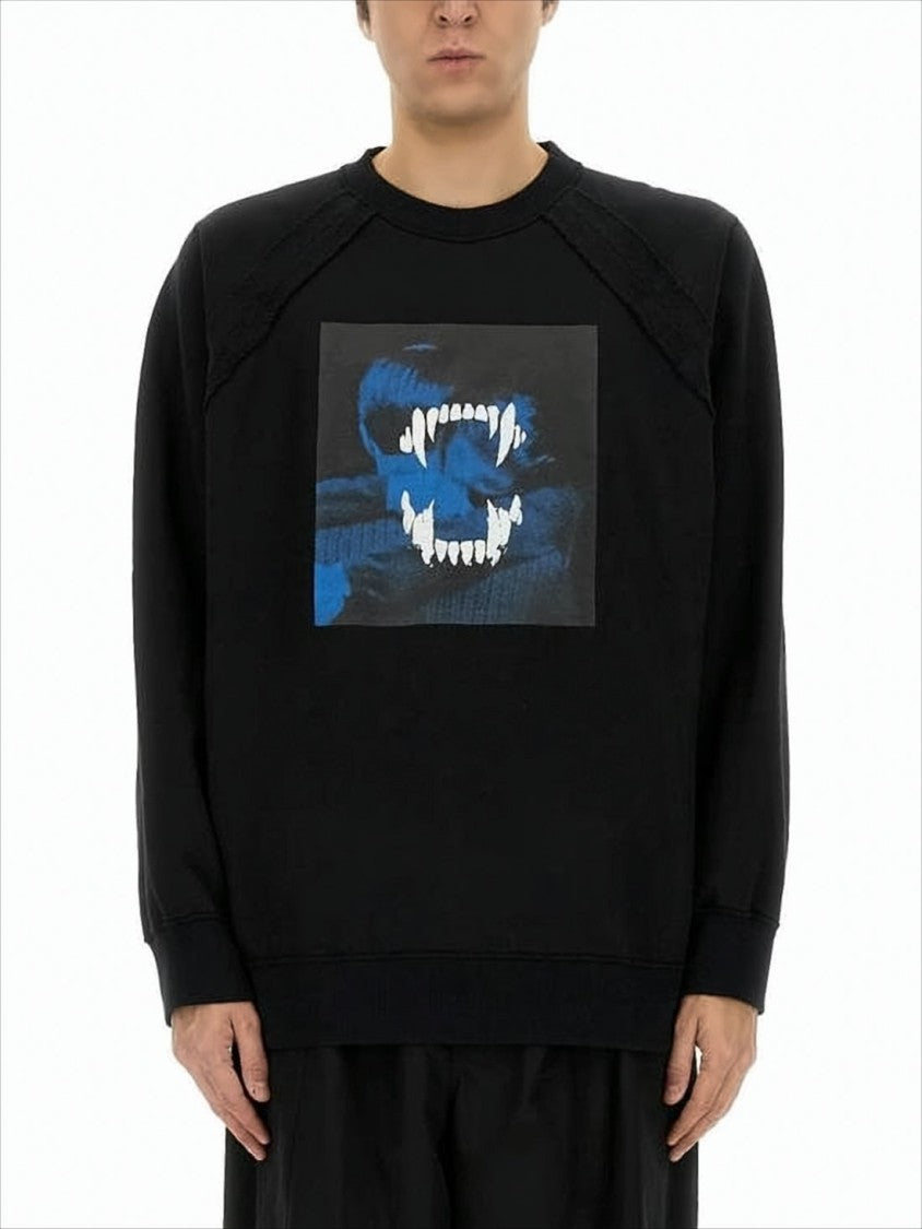 Undercover Relaxed Fit Long-Sleeve Graphic T-Shirt With Raglan Sleeves