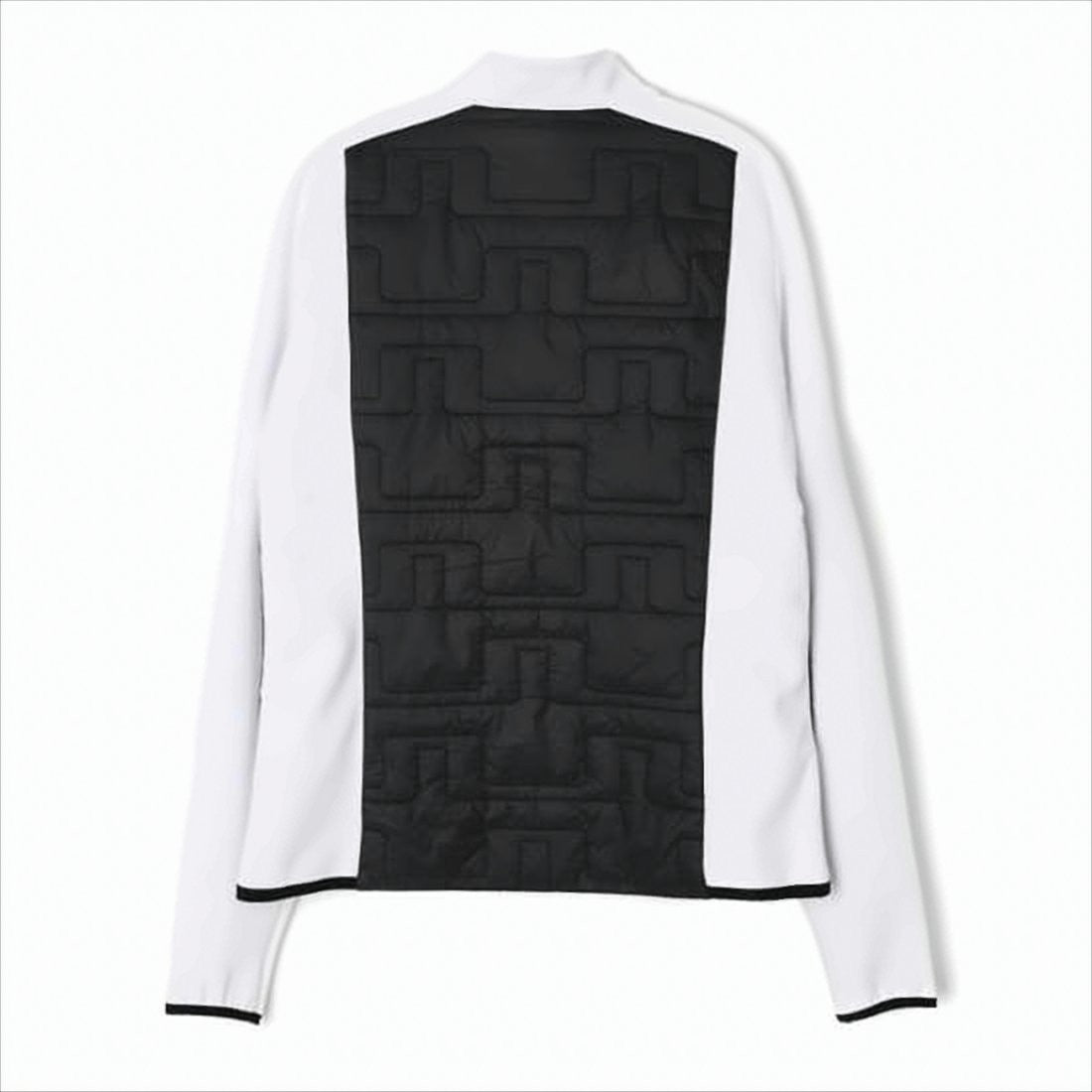 J Lindeberg Quilted Black Jacket With Smooth White Panels