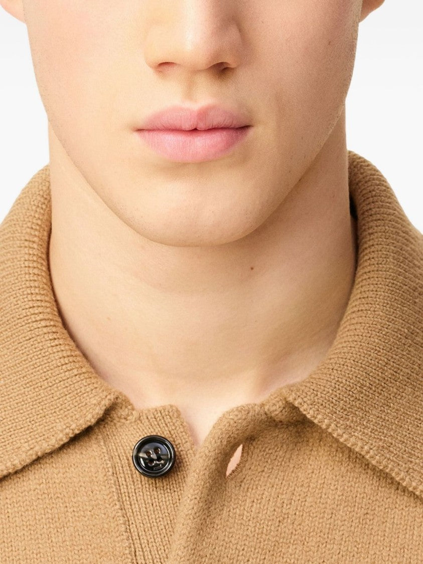 Ami Paris Knit Hat With Ami De Coeur Monogram