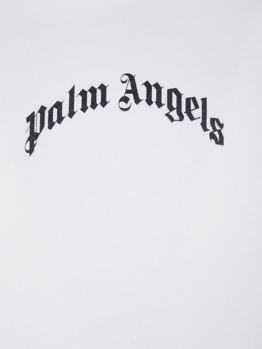 Palm Angels Oversized Hoodie With Drawstring Hood And Logo Accents