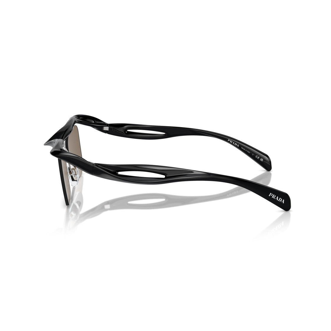 Prada 0Pr A15s Sculptural Black Nylon Sunglasses