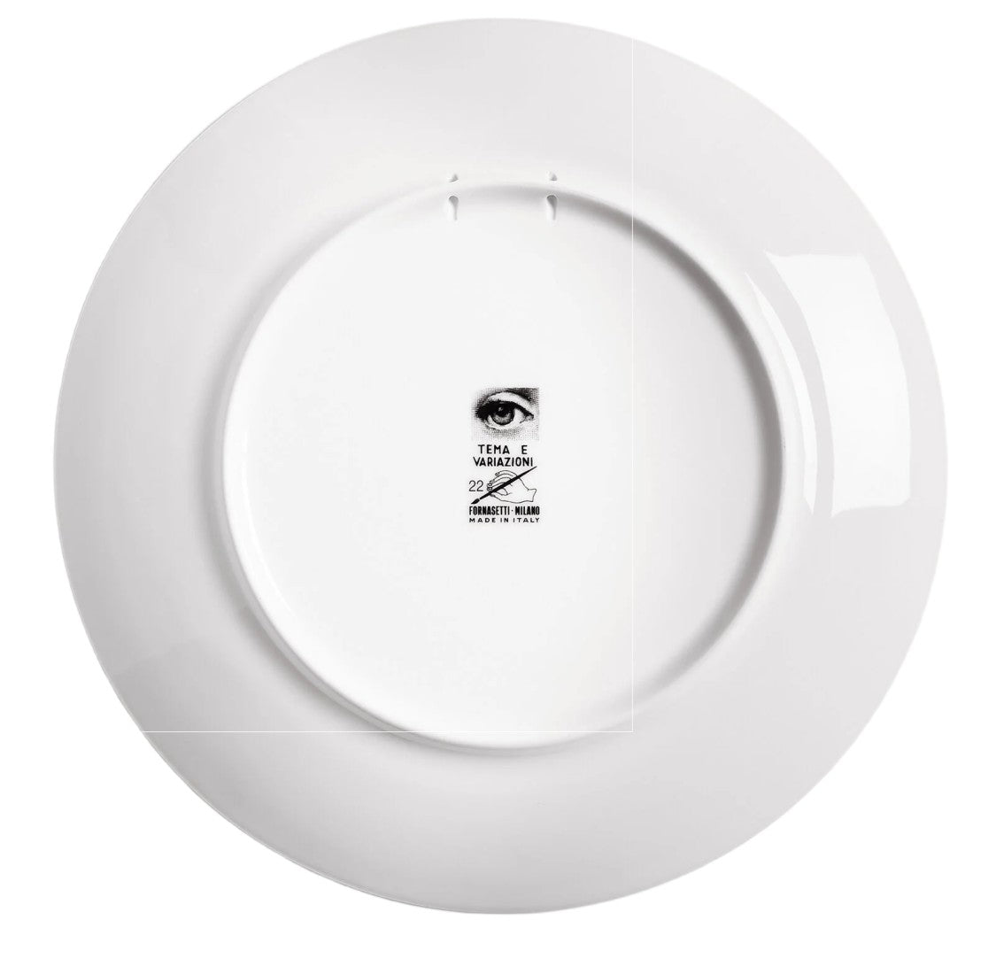 Fornasetti Tema E Variazioni Porcelain Plate