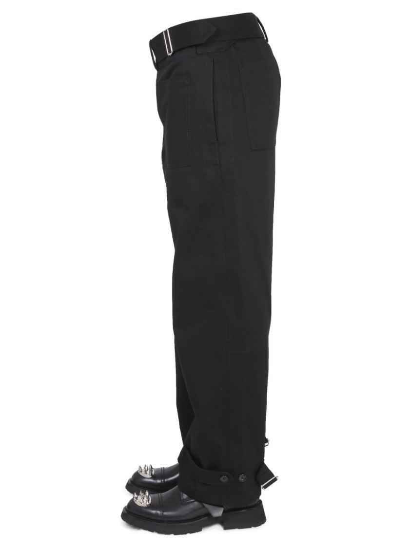 Alexander Mcqueen Relaxed Fit Black Cargo Pants