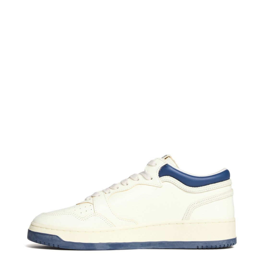 Autry Sneakers Med-Way Mid In Pelle Blu, Marsh