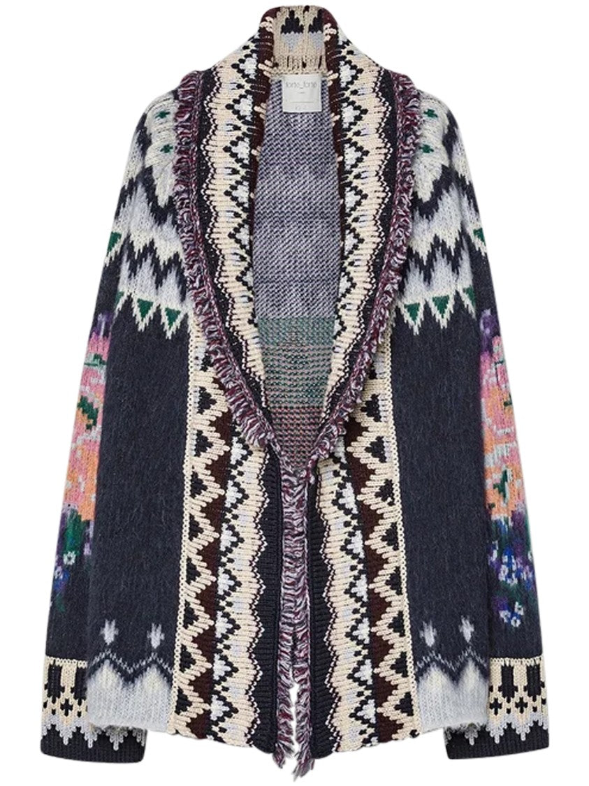 Forte Forte The Highlands Garden Jacquard Oversized Cardigan