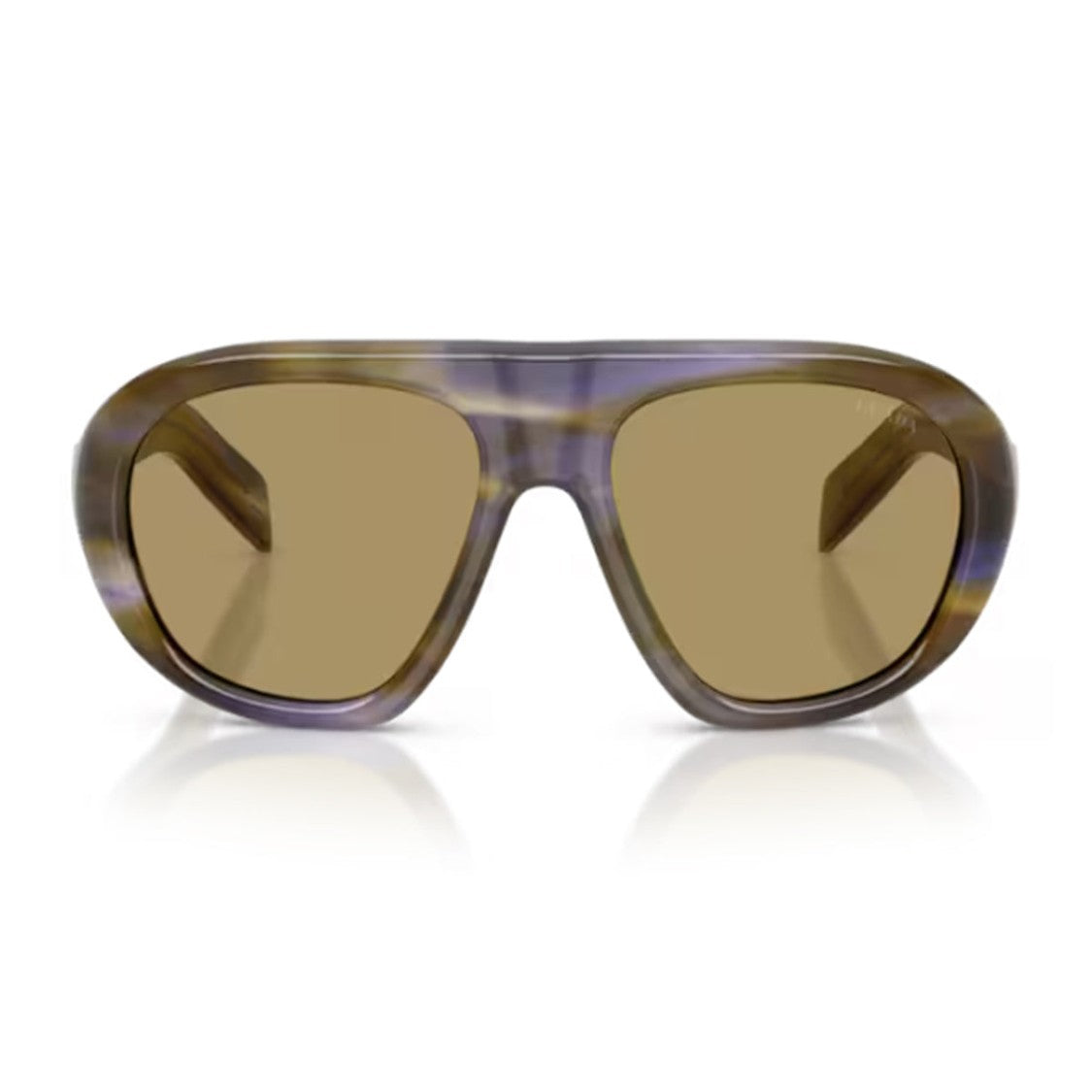 Luxottica Group S.P.A. Striped C05s Acetate Sunglasses