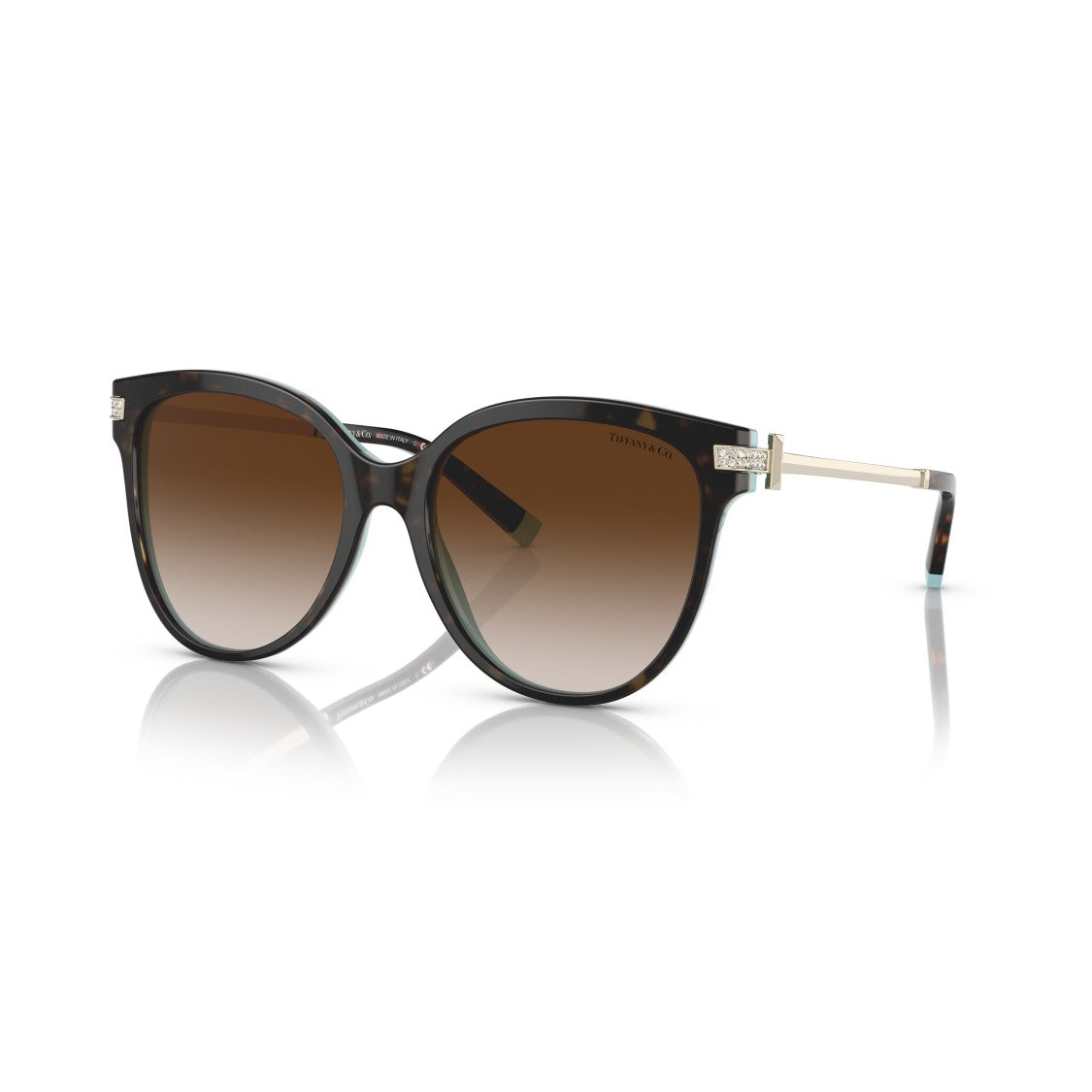 Tiffany & Co. 0Tf4193b Rounded Tortoiseshell Sunglasses