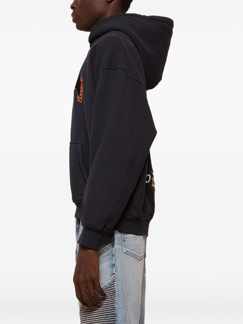Rhude Embroidered Dog Motif Hoodie