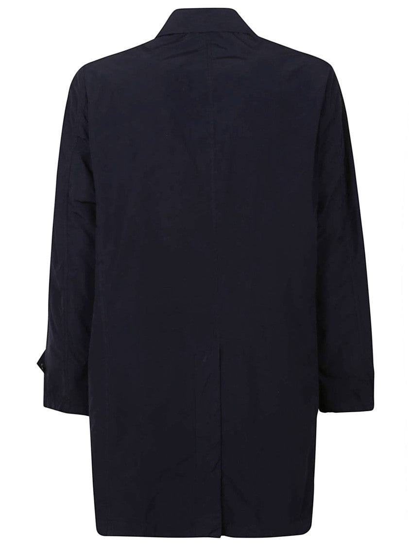 Aspesi Long Tailored Coat In Smooth Polyester Finish