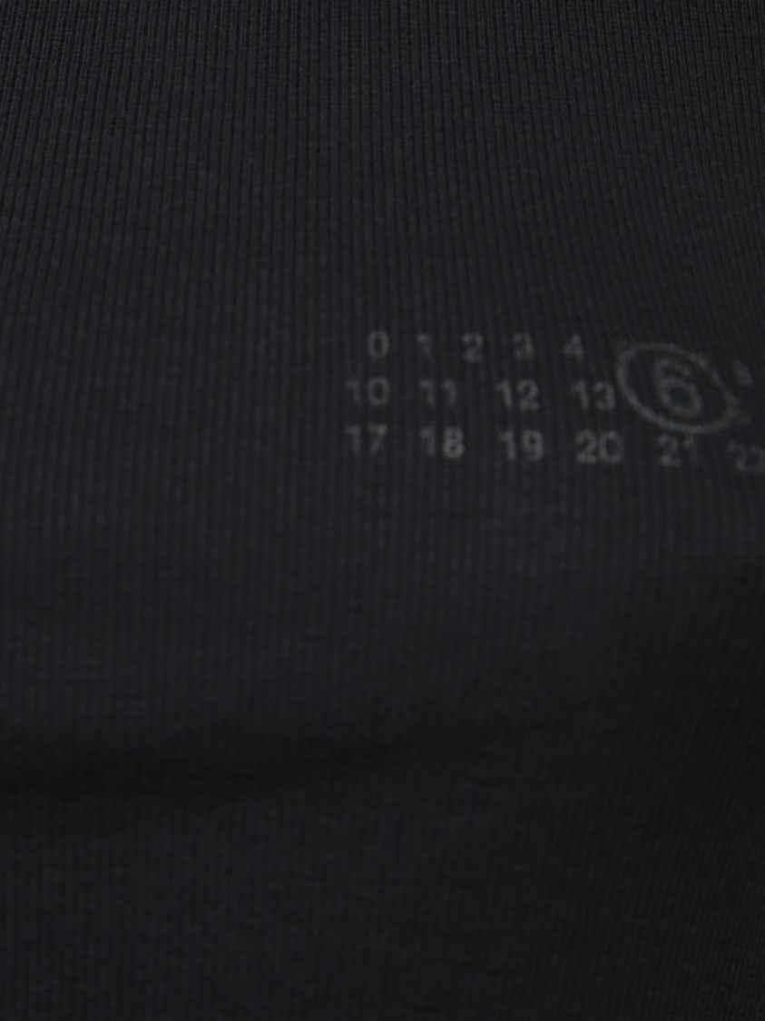 Mm6 By Maison Margiela Asymmetrical Sleeveless Top With Fringed Detail