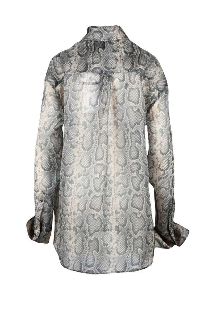 Sportmax Voile Shirt - Beige/Black