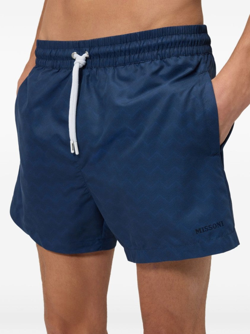 Missoni Mid-Length Zigzag Pattern Shorts