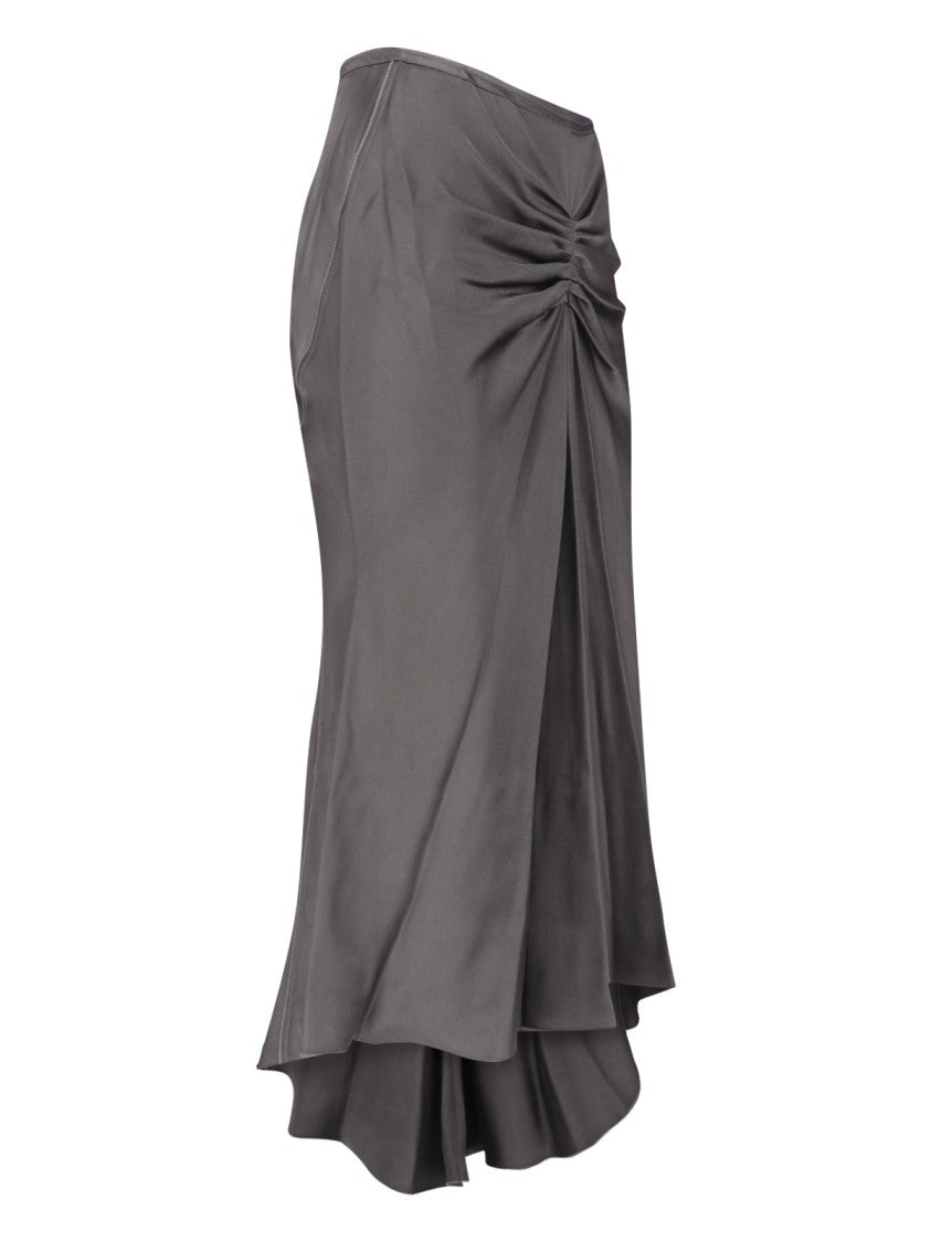 Victoria Beckham Asymmetrical Skirt With Gathered Details