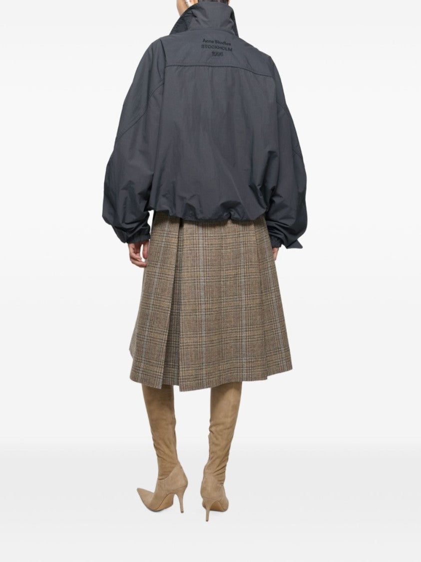 Acne Studios Black Cropped High-Collar Jacket